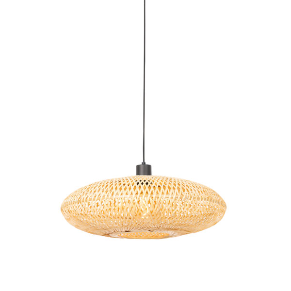 hanglampen Oosterse hanglamp bamboe 50 cm Ostrava BamboeStaal Naturel
