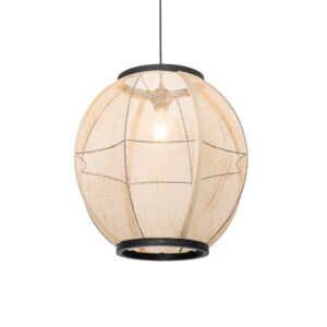 hanglampen Oosterse hanglamp bruin 46 cm Rob StofStaalHout Bruin Met voeg je een oosters tintje toe aan interieur. Het is erg warme en sfeervolle gemaakt van