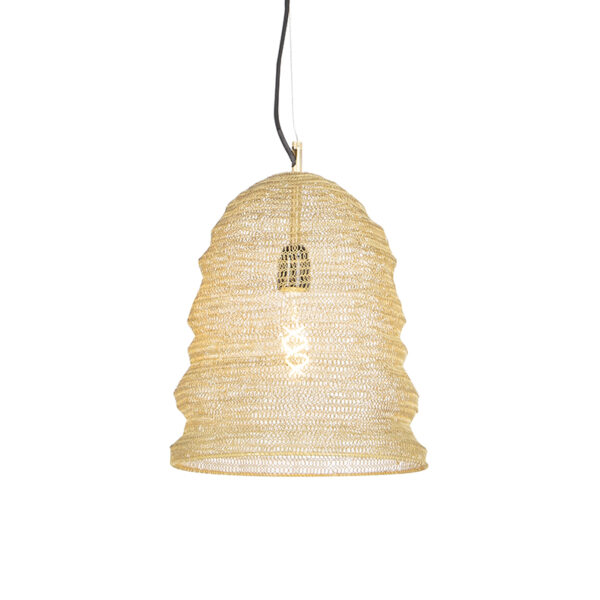 hanglampen Oosterse hanglamp goud Nidum Garza Staal Onze is een lamp die je interieur in sfeer Hij afgewerkt met gaas mooie gouden kleur waardoor de lichtbron