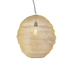 hanglampen Oosterse hanglamp goud Nidum Gran AluminiumStaal Onze is een lamp die je interieur in sfeer Hij afgewerkt met gouden draad waardoor de lichtbron mooi