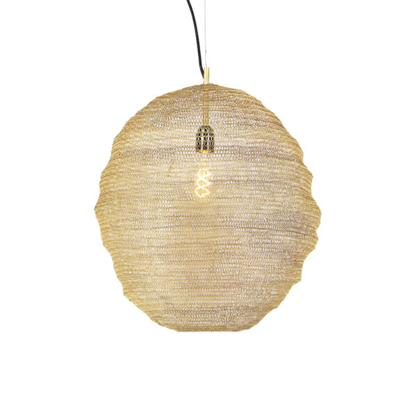 hanglampen Oosterse hanglamp goud Nidum Gran AluminiumStaal Onze is een lamp die je interieur in sfeer Hij afgewerkt met gouden draad waardoor de lichtbron mooi