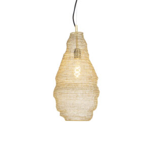 hanglampen Oosterse hanglamp goud Nidum Rombo Staal Onze is een lamp die je interieur in sfeer Hij afgewerkt met gaas de kleur waardoor lichtbron mooi zichtbaar
