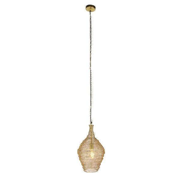Oosterse hanglamp goud 30 cm - Nidum - Afbeelding 2