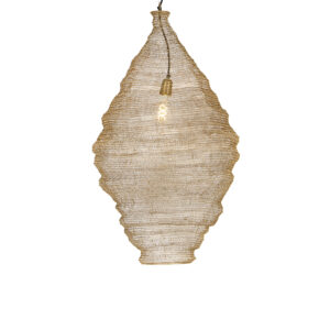 hanglampen Oosterse hanglamp goud 90 cm Nidum Staal Onze is een die je interieur in sfeer Hij afgewerkt met staal waardoor de lichtbron zichtbaar is. Dit geeft