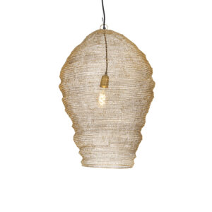 hanglampen Oosterse hanglamp goud 70 cm Nidum Staal Onze is een die je interieur in sfeer Hij afgewerkt met staal waardoor de lichtbron zichtbaar is. Dit geeft