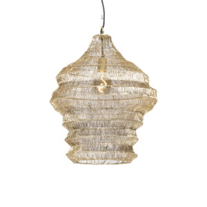 hanglampen Oosterse hanglamp goud 45 cm x 60 Vadi Staal Geef een oosters tintje aan je woning met Vadi. is stalen in gouden kleur. Hij hoogte verstelbaar