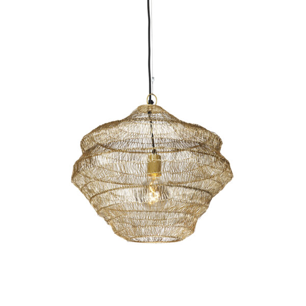 hanglampen Oosterse hanglamp goud 45 cm x 40 Vadi Staal is een unieke lamp die oosters tintje aan je inrichting Iets voor in jouw Deze van staal en goudkleurig