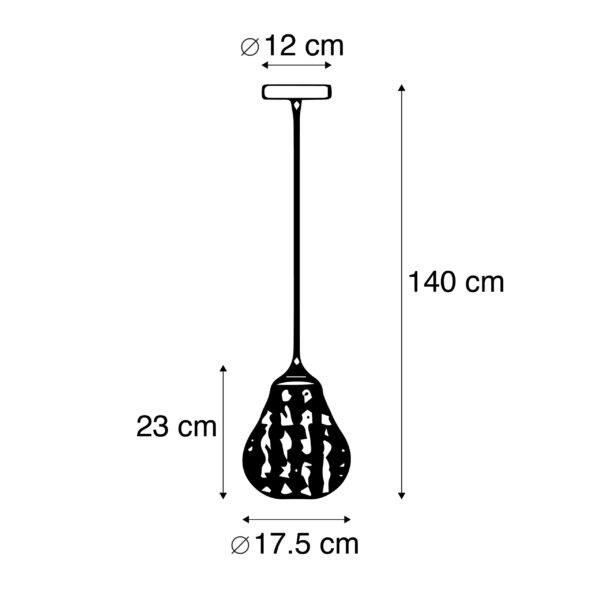 Oosterse hanglamp grijs - Billa Dia - Afbeelding 3