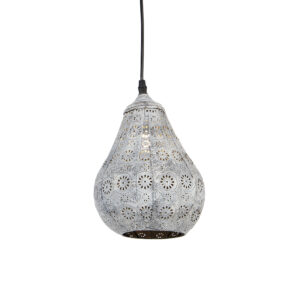 hanglampen Oosterse hanglamp grijs Billa Dia Staal Grijs zorgt met zijn unieke design en grijze kleur voor een gezellige sfeer in huis. De mooie afwerking van