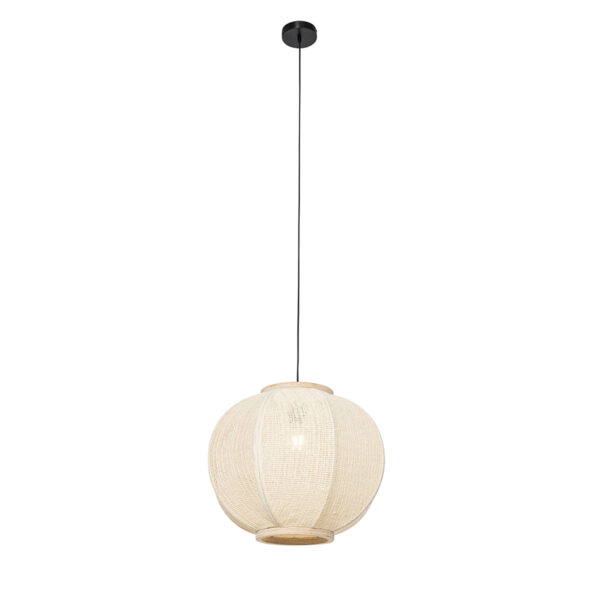 Oosterse hanglamp naturel 48 cm - Rob - Afbeelding 2