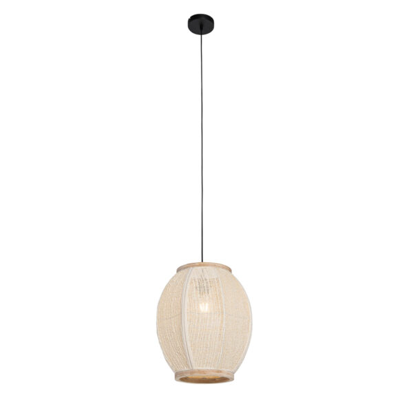 Oosterse hanglamp naturel 35 cm - Rob - Afbeelding 2