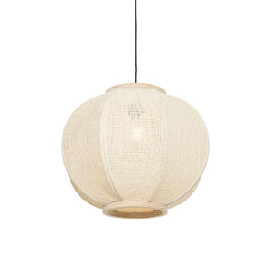 hanglampen Oosterse hanglamp naturel 48 cm Rob StofStaal Wit