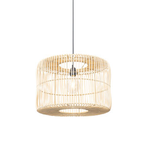 hanglampen Oosterse hanglamp rotan 45 cm Maud RotanStaal Naturel Een origineel design deze hanglamp. Mooi afgewerkte kap met waardoor het lichteffect mooi