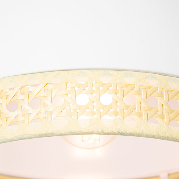 Oosterse hanglamp wit met rotan 3-lichts - Magna Rotan - Afbeelding 2