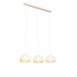 hanglampen Oosterse hanglamp wit met rotan Magna Rotan RotanStaal Wit is een moderne oosters jasje. Hij gemaakt van staal. De afgewerkt in het en behoud zijn