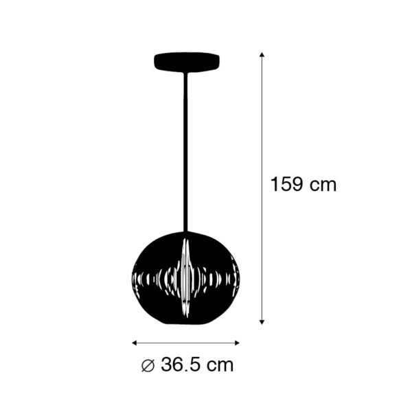Oosterse hanglamp zeegras - Canno - Afbeelding 3