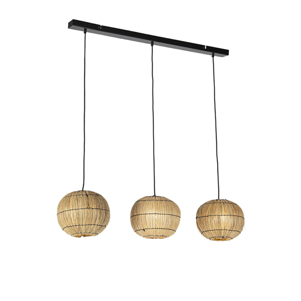 hanglampen Oosterse hanglamp zeegras Canno StaalZeegras Naturel Hanglamp voegt sfeer toe aan jouw interieur. Prachtig voor boven de eettafel of op kantoor. De