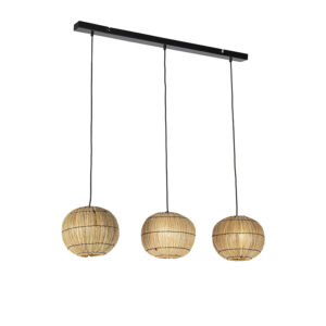 hanglampen Oosterse hanglamp zeegras Canno StaalZeegras Naturel Hanglamp voegt sfeer toe aan jouw interieur. Prachtig voor boven de eettafel of op kantoor. De