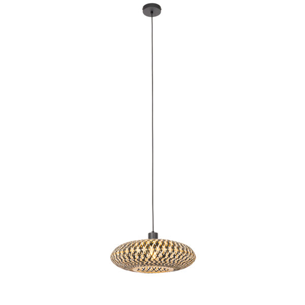 Oosterse hanglamp zwart bamboe 40 cm - Ostrava - Afbeelding 2