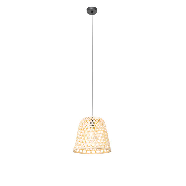 Oosterse hanglamp zwart met bamboe - Rayan - Afbeelding 2