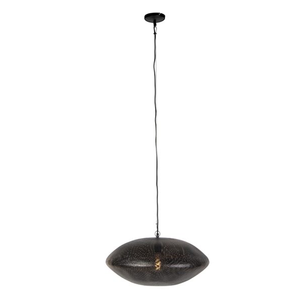 Oosterse hanglamp zwart met goud 60 cm - Radiance - Afbeelding 2
