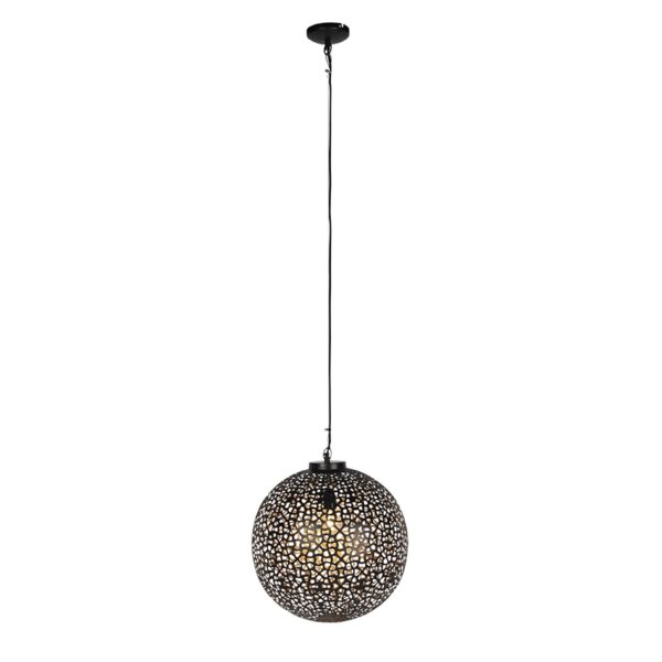 Oosterse hanglamp zwart met goud 45 cm - Radiante - Afbeelding 2