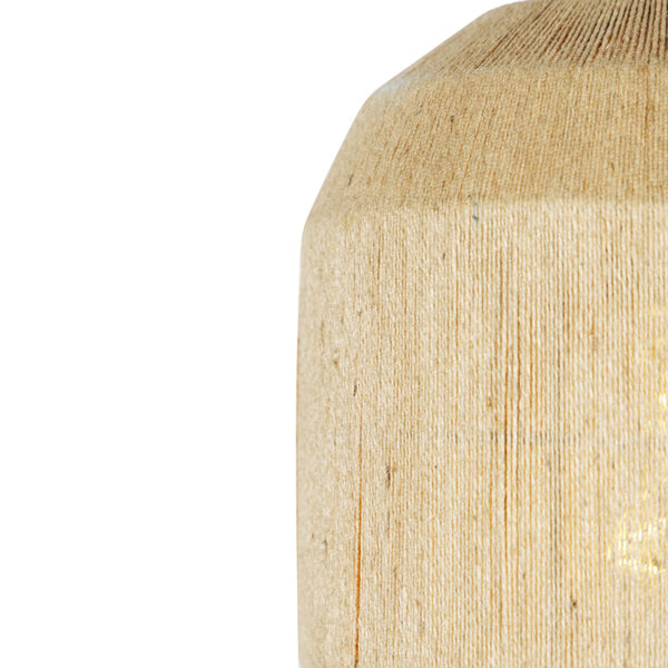Oosterse hanglamp zwart met touw 3-lichts - Riki - Afbeelding 2