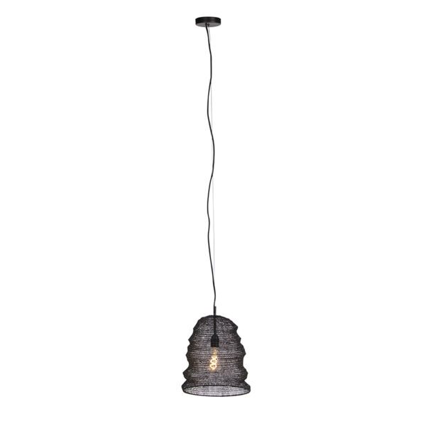 Oosterse hanglamp zwart - Nidum Garza - Afbeelding 2