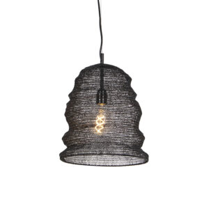hanglampen Oosterse hanglamp zwart Nidum Garza Staal Zwart Onze is een lamp die je interieur in sfeer Hij afgewerkt met gaas waardoor de lichtbron mooi