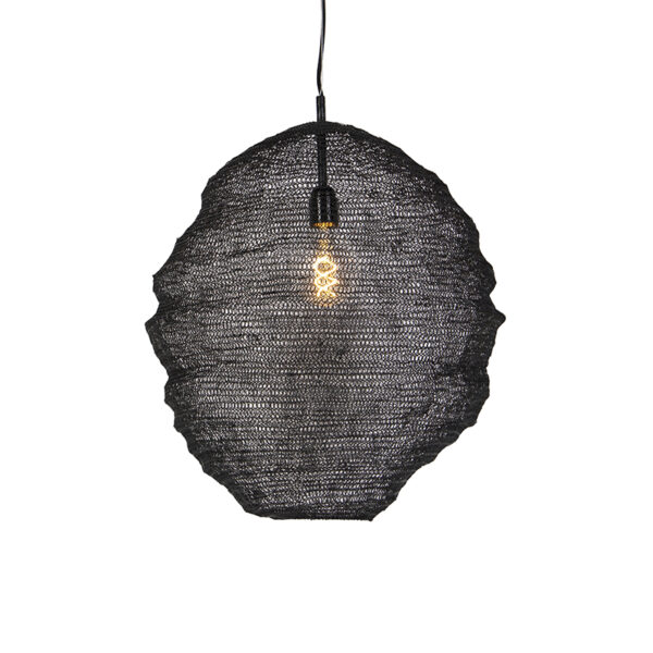 hanglampen Oosterse hanglamp zwart Nidum Gran AluminiumStaal Zwart Onze is een lamp die je interieur in sfeer Hij afgewerkt met metaal waardoor de lichtbron
