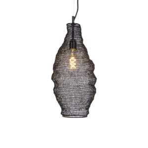 hanglampen Oosterse hanglamp zwart Nidum Rombo Staal Zwart Onze is een lamp die je interieur in sfeer Hij afgewerkt met gaas waardoor de lichtbron mooi