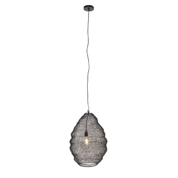 Oosterse hanglamp zwart 45 cm - Nidum L - Afbeelding 2