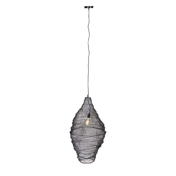 Oosterse hanglamp zwart 90 cm - Nidum - Afbeelding 2