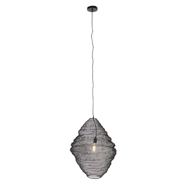 Oosterse hanglamp zwart 60 cm - Nidum - Afbeelding 2