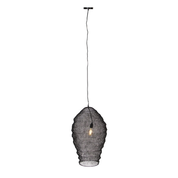 Oosterse hanglamp zwart 70 cm - Nidum - Afbeelding 2