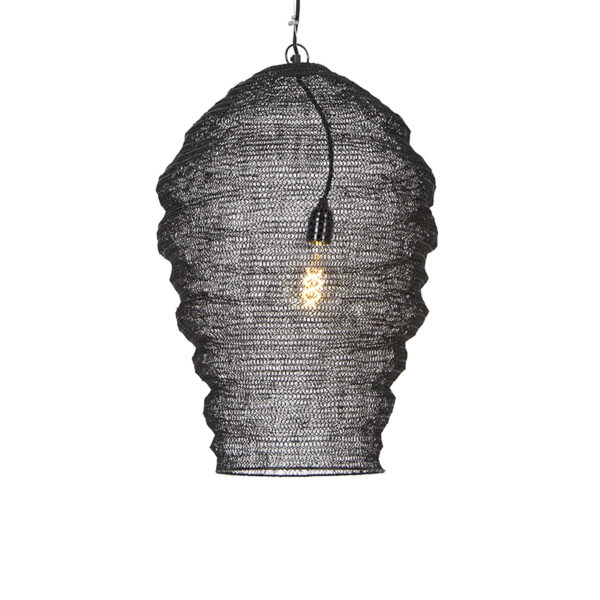 hanglampen Oosterse hanglamp zwart Nidum Staal Zwart Onze is een die je interieur in sfeer Hij afgewerkt met staal waardoor de lichtbron zichtbaar is. Dit geeft