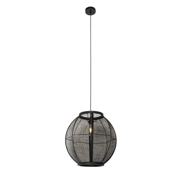 Oosterse hanglamp zwart 46 cm - Rob - Afbeelding 2
