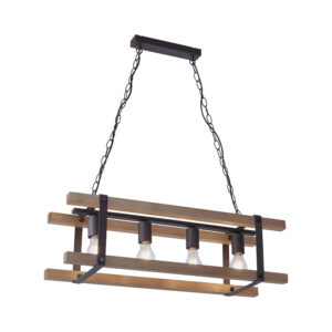 hanglampen plafondlamp zwart met hout Planes HoutStaal Zwart Wauw wat een stoere hanglamp is Door staal te combineren in de vorm van krat krijgt uitstraling.
