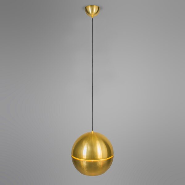 Retro hanglamp goud 40 cm - Slice - Afbeelding 2