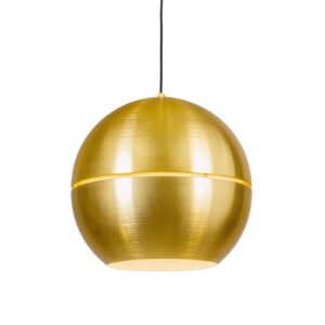 hanglampen Retro hanglamp goud 40 cm Slice Aluminium is een uit de retro De gemaakt van aluminium uitgevoerd in messing. Hij dus volledig afgewerkt wat hem