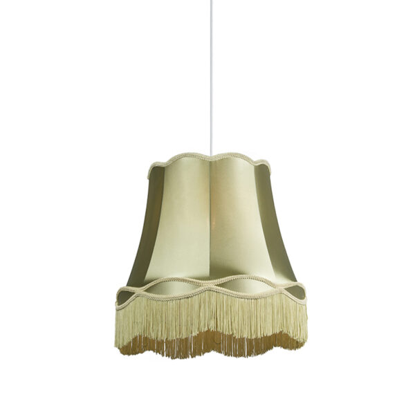 hanglampen Retro hanglamp groen 45 cm Granny KunststofStof Groen Authentiek in een nieuw jasje. Deze prachtige heeft het ontwerp van de oude lampenkap je oma