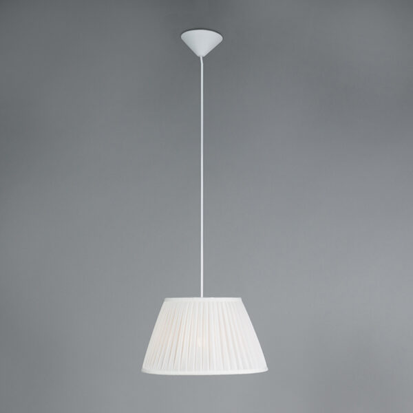 Retro hanglamp crème 35 cm - Plisse - Afbeelding 2