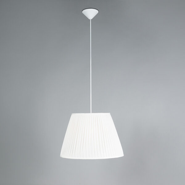Retro hanglamp crème 45 cm - Plisse - Afbeelding 2