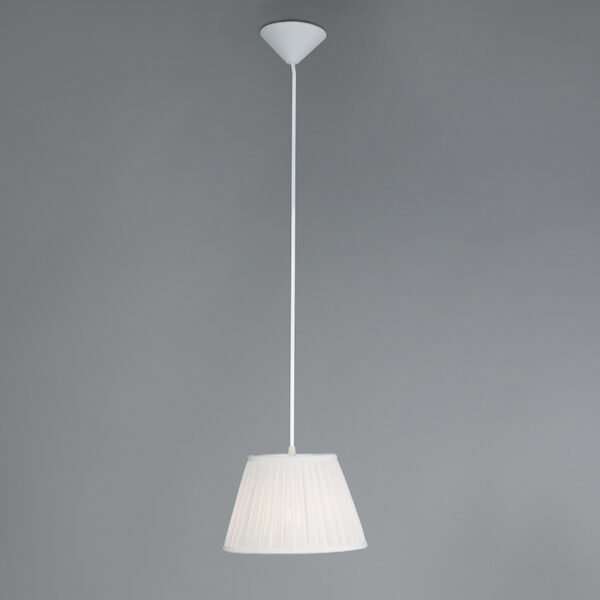 Retro hanglamp crème 25 cm - Plisse - Afbeelding 2