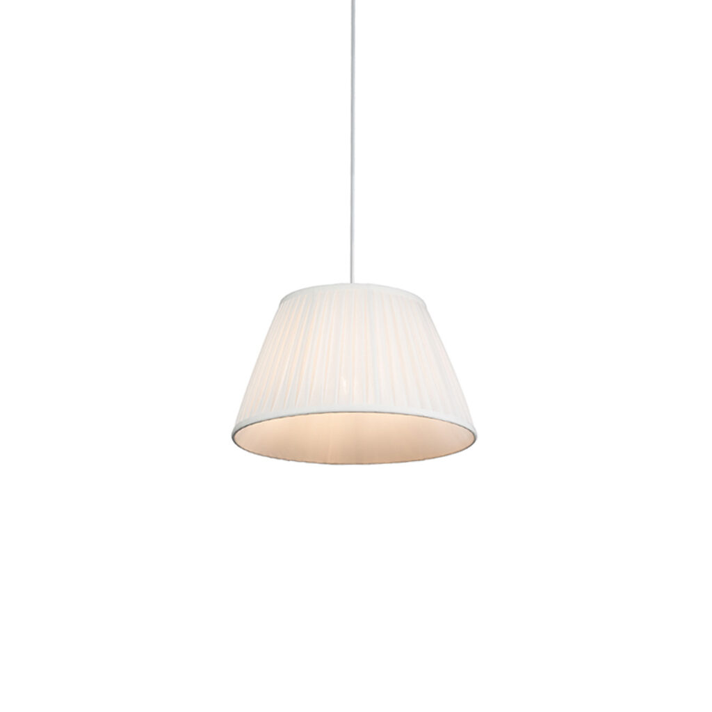 hanglampen Retro hanglamp 35 cm Plisse KunststofStof Deze prachtige heeft een klassieke uitstraling door het plooiende stof en laat mooi warm indirect licht wat