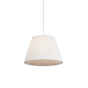 hanglampen Retro hanglamp 45 cm Plisse KunststofStof Deze prachtige heeft een klassieke uitstraling door het plooiende stof en laat mooi warm indirect licht wat