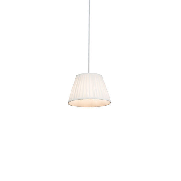 hanglampen Retro hanglamp 25 cm Plisse KunststofStof Deze prachtige heeft een klassieke uitstraling door het plooiende stof en laat mooi warm indirect licht wat