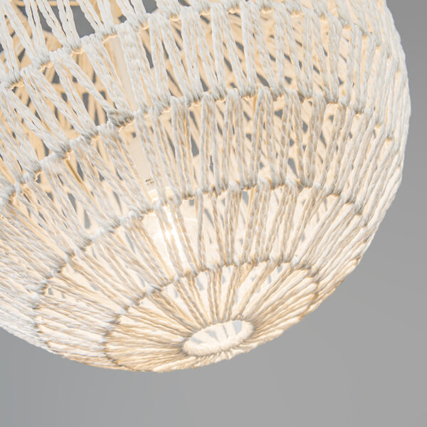 Retro hanglamp wit 40 cm - Lina Ball 40 - Afbeelding 2