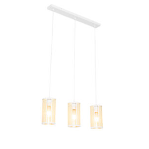 hanglampen Retro hanglamp wit met rotan langwerpig Akira RotanStaal Wit Onze is onopvallend maar toch aanwezig dankzij zijn mooie lichteffect in je Deze de