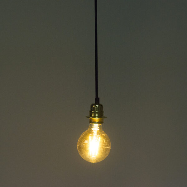 Retro hanglamp wit 45 cm - Plisse - Afbeelding 3